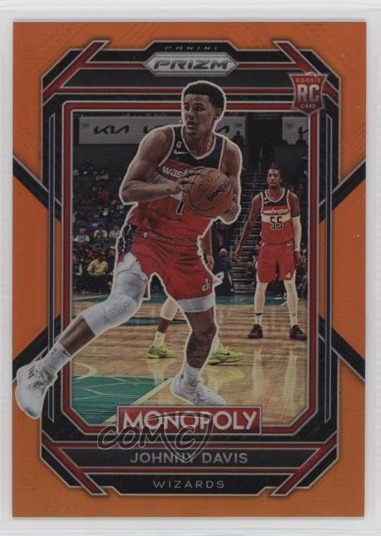 2022-23 Panini Prizm Monopoly Orange 62/124 Johnny Davis #90 Rookie RC 3g6