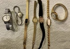 Lot Of 7 Antique Vintage Watches Seiko Citizen Bulova Helbros Gold Filled