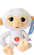 New Fingerlings Glitter Monkey Plush 8" Pet by WowWee White Hangs On With Arms 