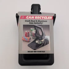 VINTAGE EZ Can Recycler Steel & Aluminum Can Crusher NEW Easy Recycling Tool