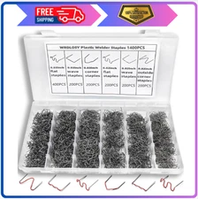 1400PCS Plastic Welding Kit,Plastic Welder Staples,6 Different Shapes