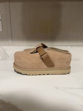 UGG Women's Goldenstar Hi Clog Sand Suede Shoes 1167550 Size 8