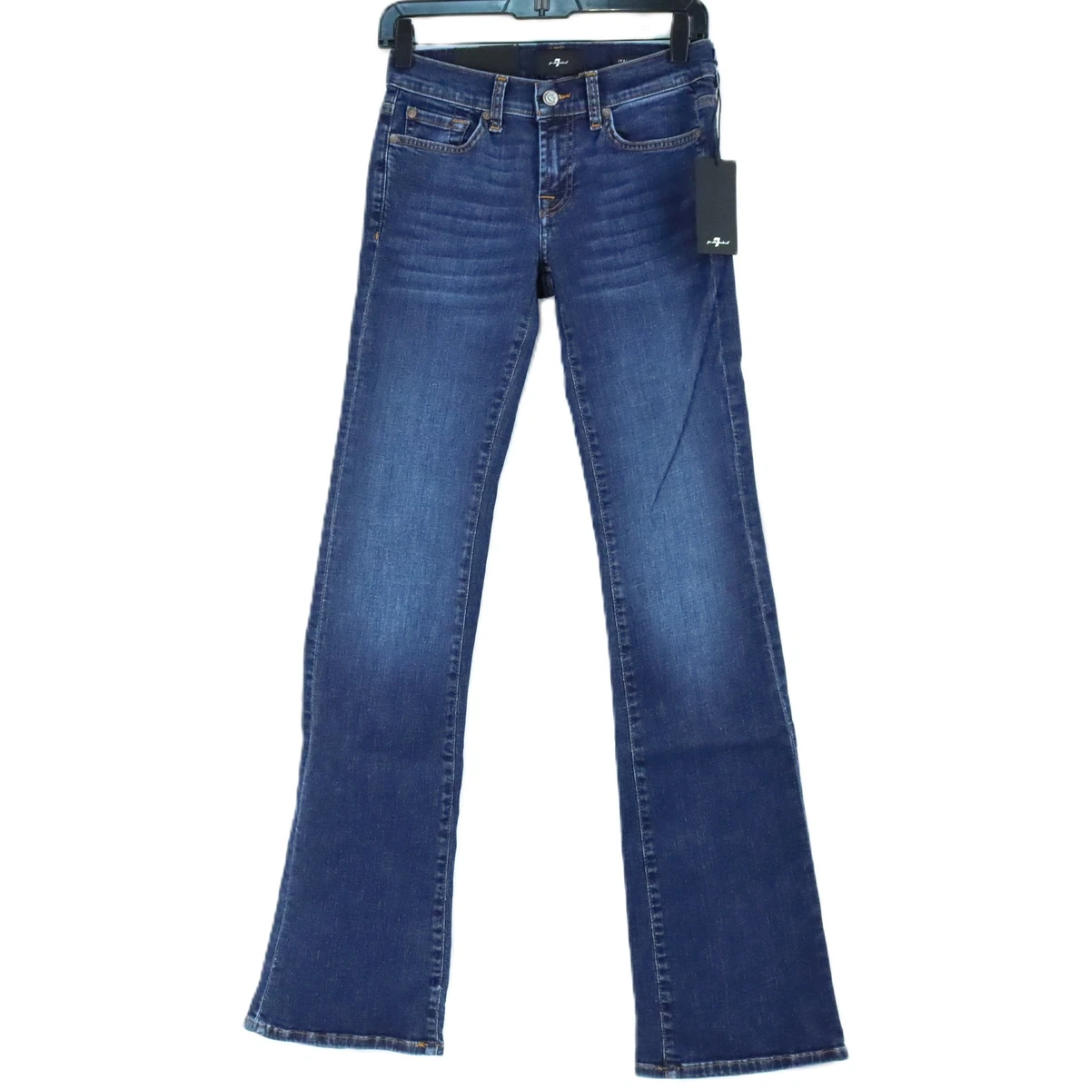 7 For All Mankind Jean Illusion à Coupe Évasée Bleu TN