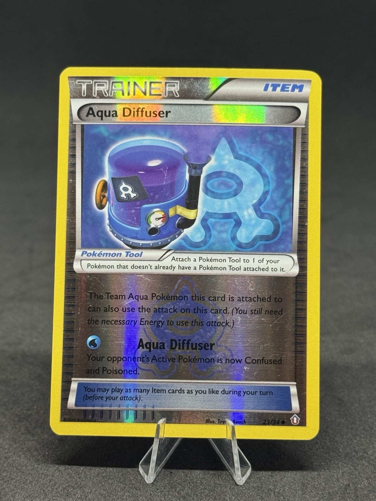 Pokémon Aqua Diffuser 23/34 Double Crisis Reverse Holo