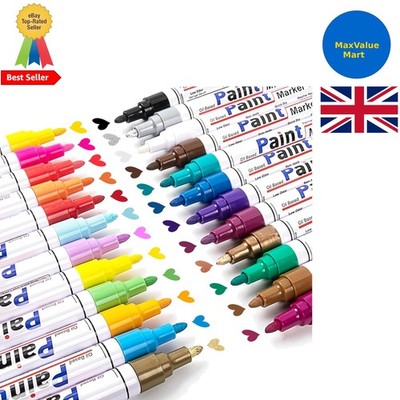 Professionelles 24-Farben-Farbmarker-Set auf Ölbasis - Perfekt zum Selbermachen Basteln