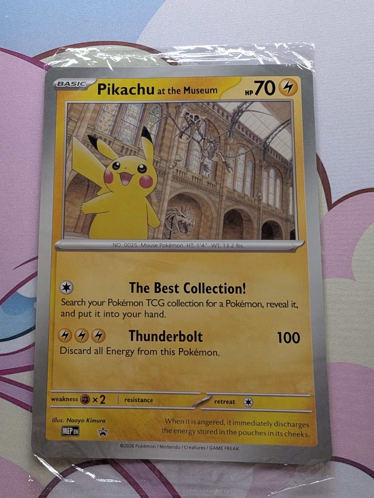 Pikachu At The Museum Pokémon Jumbo Card Sealed