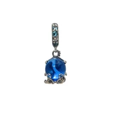 Pandora Octopus in Bright Blue Murano Glass & SS .925 Charm 791694C01