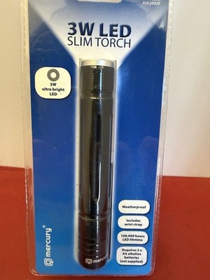 Ultrahelle LED Taschenlampe Slim 3W CREE Aluminium Wasserdicht 