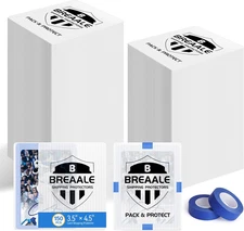 Trading Card Shipping Kit, 150 Pack – 3.5" X 4.5" Card Shipping Protectors with 