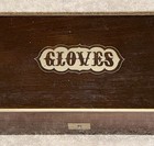 VICTORIAN MAHOGANY GENTLEMANS GLOVE BOX-PEWTER INLAY & ESCUTCHEON W/ORIGINAL KEY — photo 3