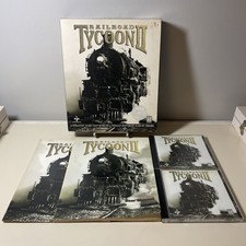Railroad Tycoon II Big Box PC CD-ROM 1998 PopTop Strategy Open Box Complete CIB