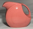 LARGE HOMER LAUGHLIN FIESTAWARE LARGE DISC PITCHER FIESTA FLAMINGO