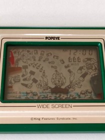 Nintendo PP-23 Popeye Wide Screen Game and Watch 1983 Japan Tested #05684117