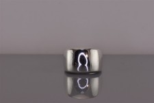 Sterling Silver 14mm Polished Squared Faced Tapered Band Ring 7g 925 Sz: 8