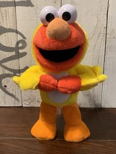 2024 EUC Sesame Street Chicken Dance Elmo 13" Animatronic Plush Just Play-Works