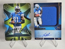 2025 Panini Silhouette Herman Moore Auto Patch /99 Calvin Johnson Super Stars 🔥