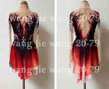 New Ice Figure Skating Dress Figure Skating Dress For Competition black dyeing