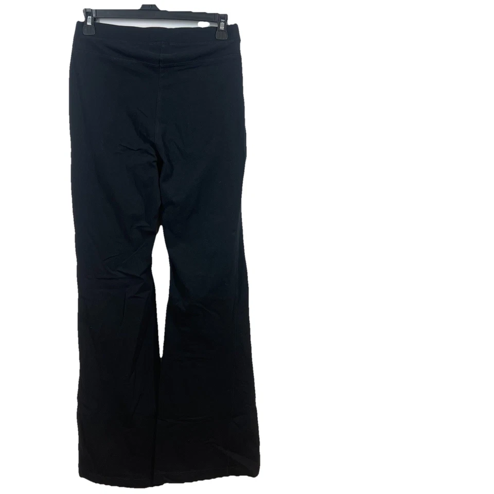 Gaiam Yoga Pants Womens M Black High Rise Dri Flared Boot Cut Organic Cotton - Image 2 of 4