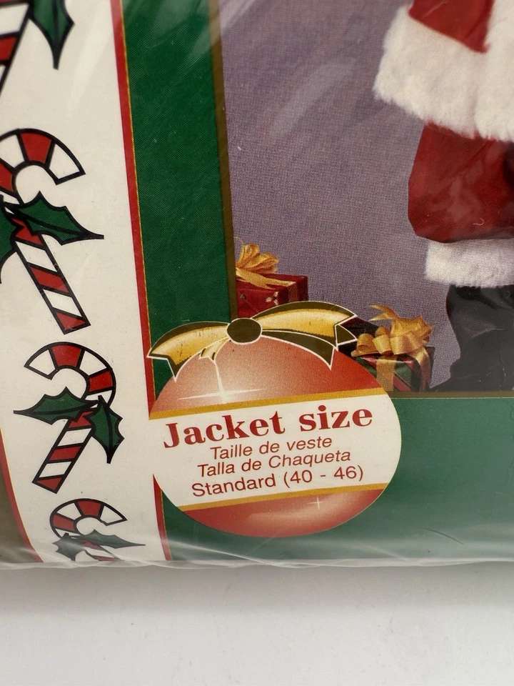 Nuevo De Colección Rubíes Terciopelo Papá Noel Traje Navidad Adulto Disfraz Estándar 40-46 Foto 3 de 4