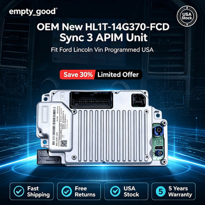 OEM New HL1T-14G370-FCD Sync 3 APIM Unit Fit Ford Lincoln Vin Programmed USA