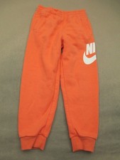 Nike Size L 6-7 116-122cm Kids Orange Cotton Blend Soft Athletic 2Piece Suit 364