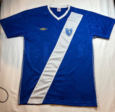 Mens L Vintage Umbro Guatemala Blue Soccer Futbol Jersey Kit Made in USA Y2K
