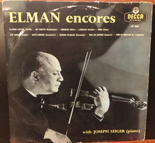 LXT 5304 1ED Mischa Elman With Joseph Seiger Elman Encores Dvorak Kreisler Decca