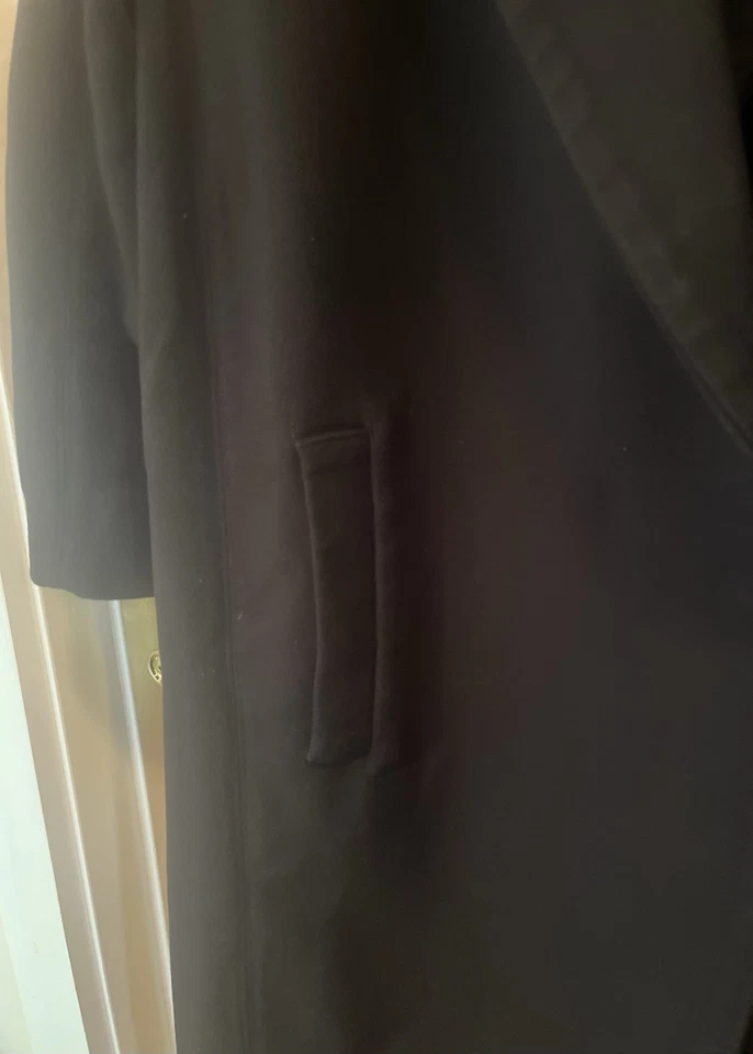 KF/KaufmanFranco Collective Double Breasted 3/4 Sleeve Scuba Coat Womens L Black - Image 2 of 4