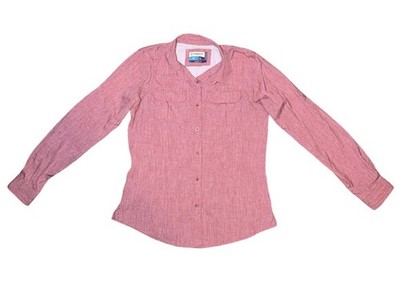 Magellan Outdoors Aransas Pass Fishing Shirt Women Medium Pink Long Sleeve