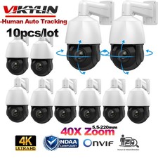 10pcs Vikylin 4K 8MP PTZ 40X Zoom 360 degree IP Camera IR POE Mic Auto Tracking