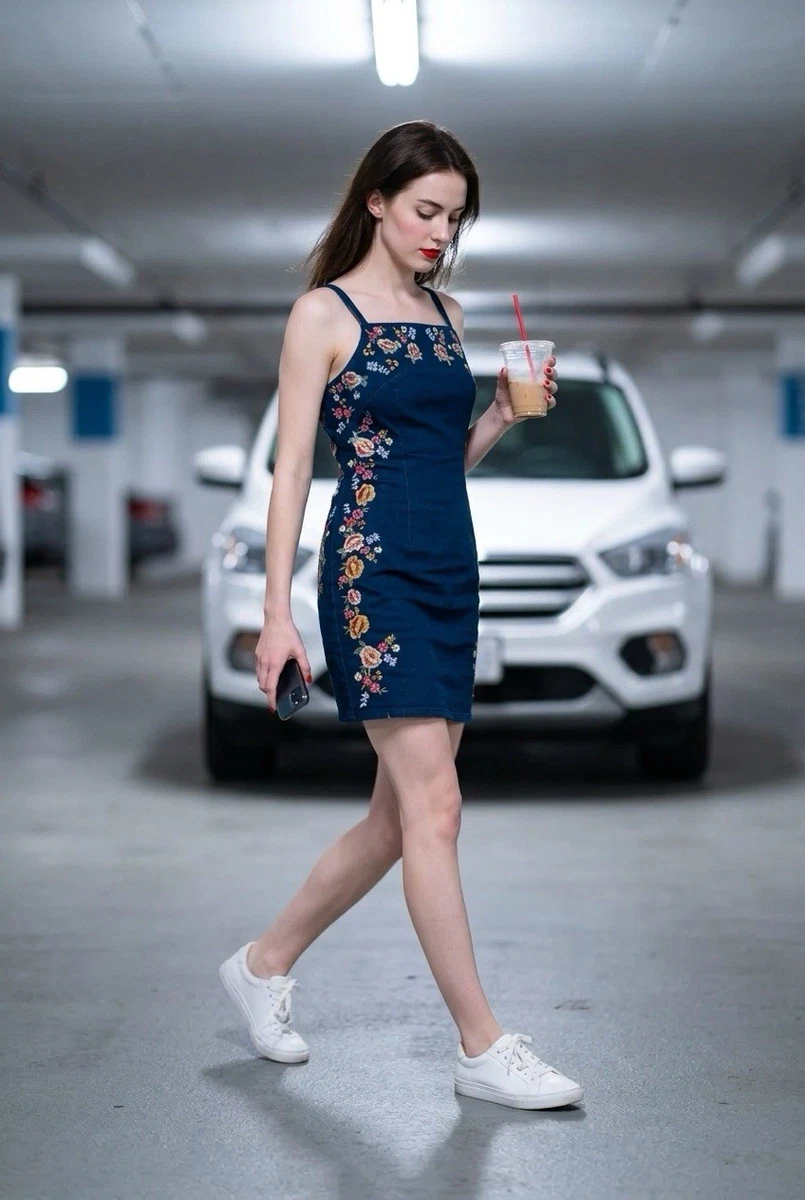 venus elegant dresses Zara Gold Embroidered Midi Dress