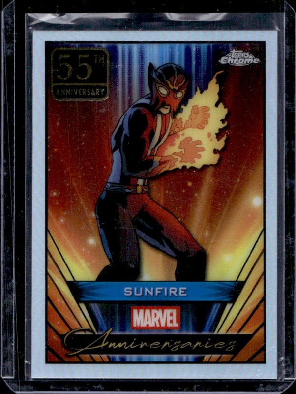 2025 Topps Chrome Marvel Sunfire Anniversaries #MA-10