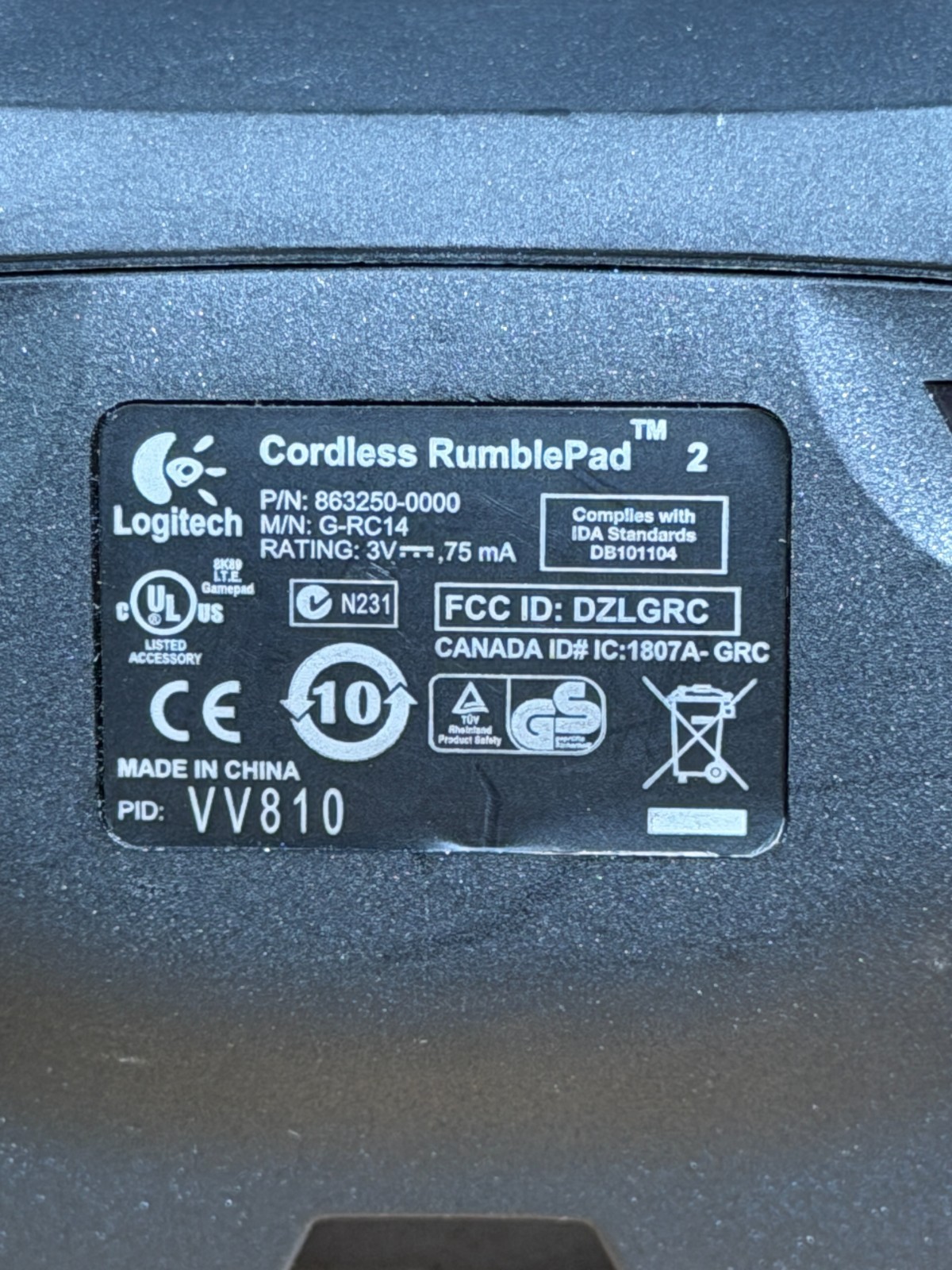 Logitech Rumble 2 Logitech Wireless Cordless Rumble Pad 2 Controller Ships Fast! | M ...