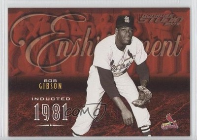 2003 Donruss Studio Enshrinement 482/750 Bob Gibson #E-38 HOF 0l2