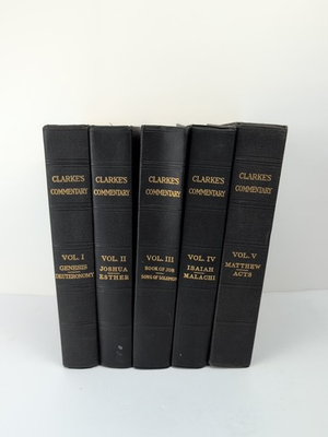 #ad #ad Clarke#x27;s Bible Commentary 5 Volume HC Set Religious Education 1 5 $80.00