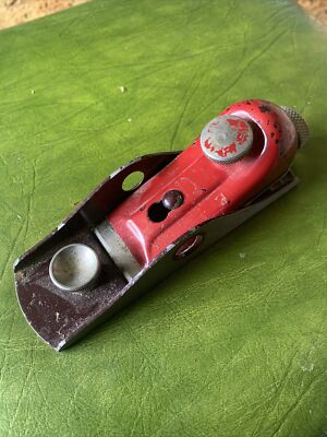 Vintage Stanley No. 118 ''Unbreakable'' Steel Low Angle Block Plane Garage Fresh