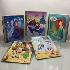 Little Golden Books Disney Children’s Lot of 5 Classics Little Mermaid & Frozen