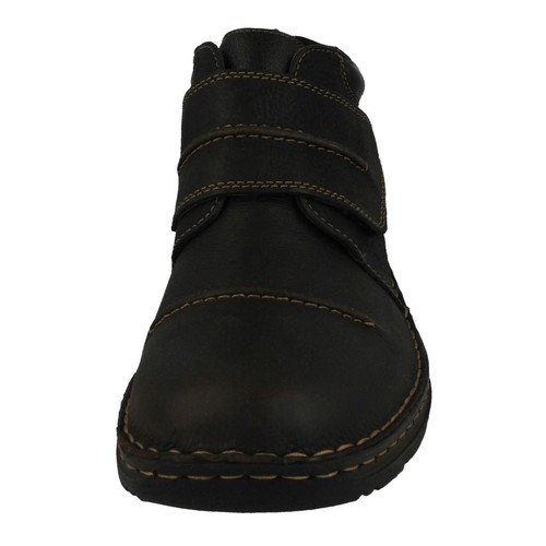 MENS RIEKER 05367-25 BROWN LEATHER WARM LINED BOOTS - Picture 6 of 9