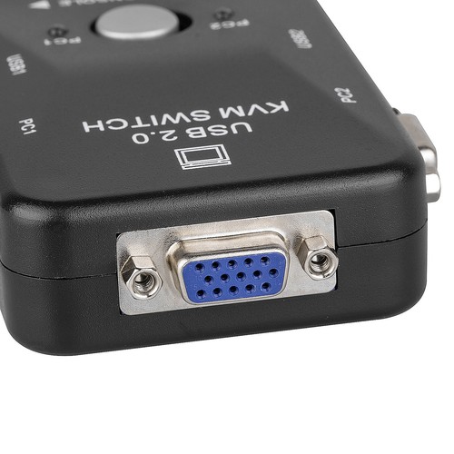 KVM Switch 2 Port Share VGA LCD Monitor Keyboard Mosue Printer Scanner USB Cable - Picture 5 of 12