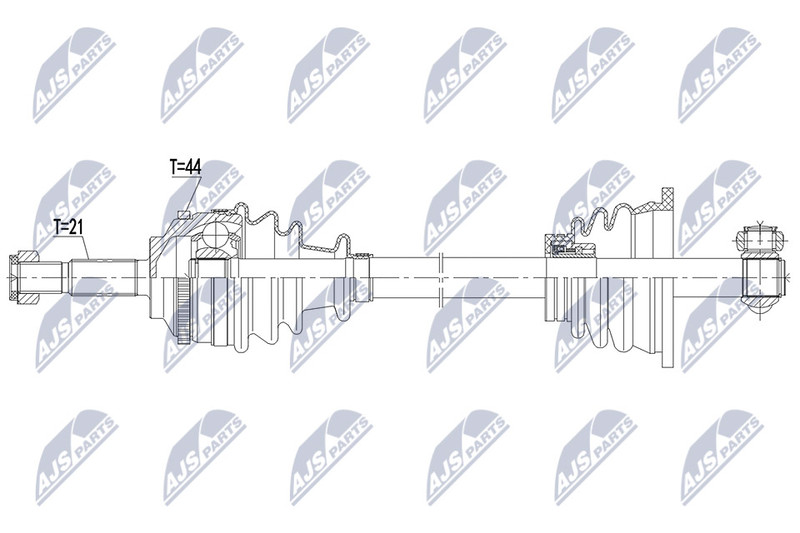 Arbre de transmission renforcé pour Renault Clio II transmission fluide