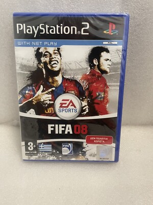 playstation 2 ps2 fifa football 08 2008 new  sealed excellent Greec version