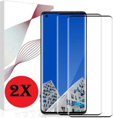 2x Panzerfolie OnePlus 9 10 Pro Schutzglas Display Hartglas Full Screen 9H Glas