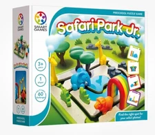 SmartGames Safari Park Jr. Preschool Puzzle Game with 60 Challenges for Ages 3