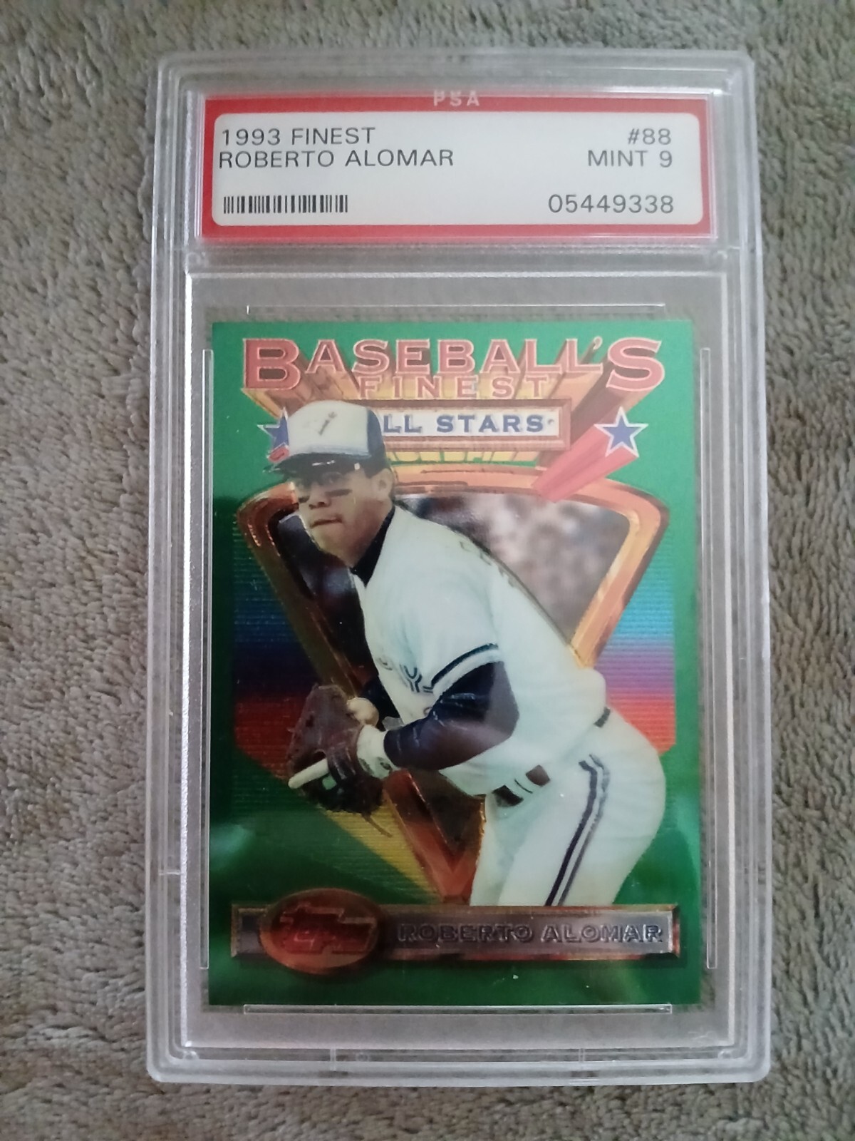 1993 Finest Roberto Alomar #88 PSA Mint 9 Card