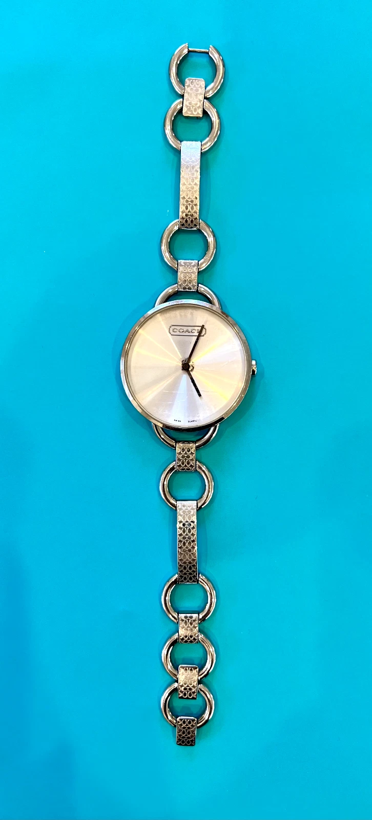 Orologio Coach Link Bracciale Donna Acciaio Inox Ritrovamento Unico Ottime Condizioni.