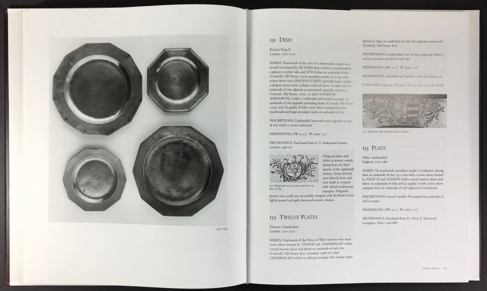 Antigua colección de metalería británica Williamsburg colonial de peltre inglés Foto 3 de 4