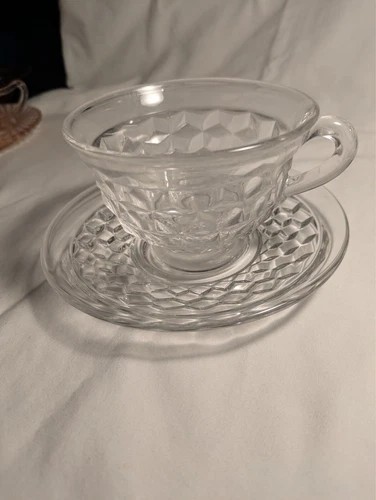 Fostoria American Cup/Saucer (4)