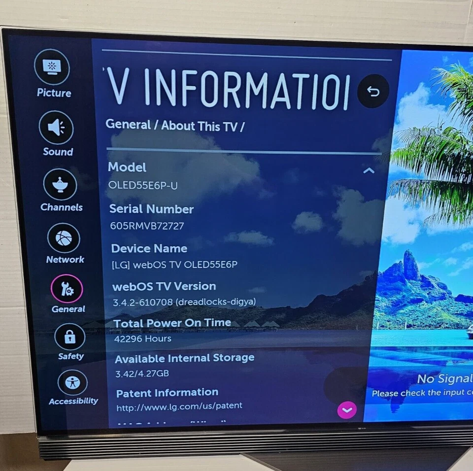 LG OLED55E6P 3D UHD 4K OLED TV HDR HDR10 Dolby Vision *READ* MINNESOTA PICK-UP - Image 4 of 4