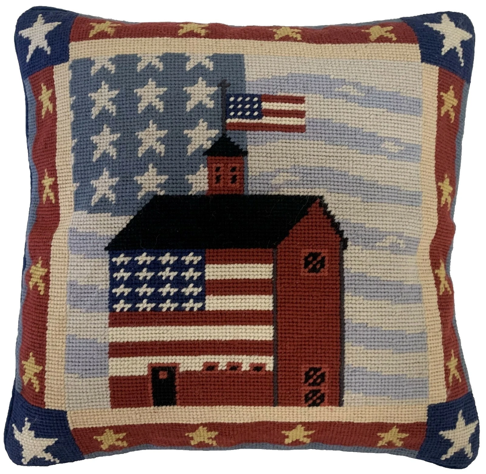 Almohadas de Decoración para el Hogar bordado patriótico de país