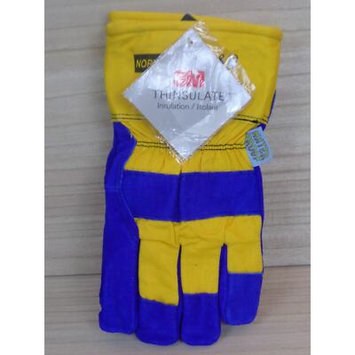 North Polar 3M Thinsulate Insulated Waterproof Leather Warm Work Gloves Mens